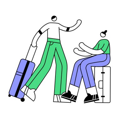 Tıbbi maskeli ve covid 19 'lu gençler.