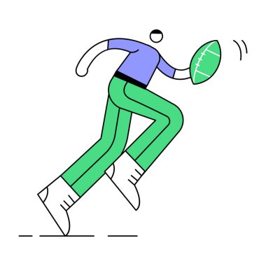 futbol oyuncusu top simgesi - satır biçimi