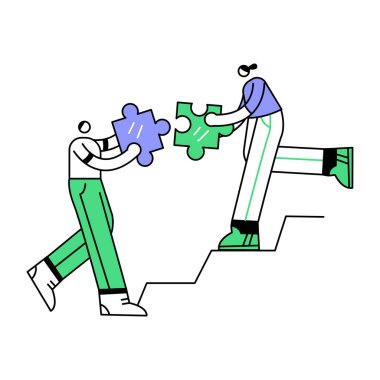 İş takım çalışması kavramı vektör illüstrasyon.