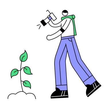 Sulama yapabilen bahçıvan