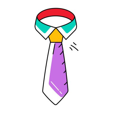 kravat kravatı ikon vektör illüstrasyon tasarımı