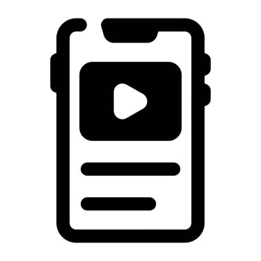 Kolayca düzenleyebilen video oynatıcı vektör simgesi