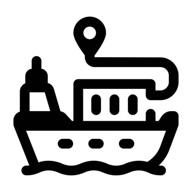 sandal gemisi simgesi, satır biçimi