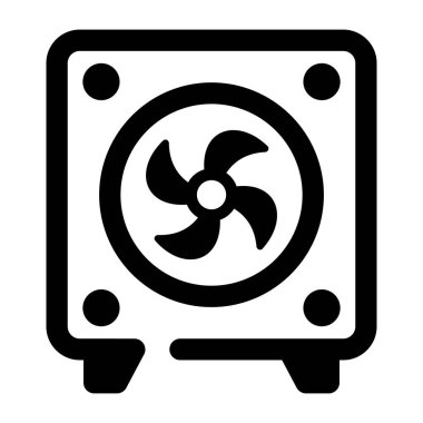 Hayran ikonu. Web tasarımı için basit soğutma vektör simgesi çizimi