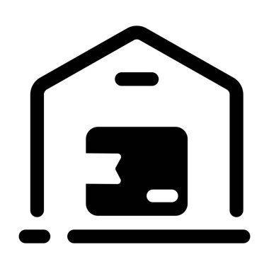 Ev. Web simgesi basit illüstrasyon