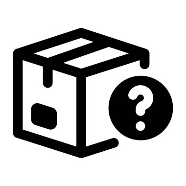 parsel kutusu vektör simgesi