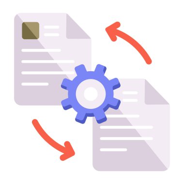 veri ayarları vektör simgesi