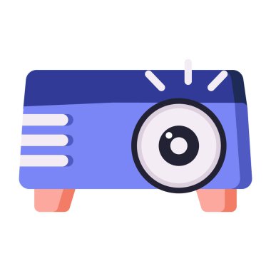 Bir radyo simgesinin vektör illüstrasyonu