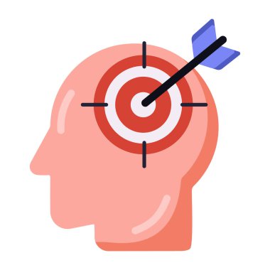 ok simgesi vektör illüstrasyon grafik tasarımı olan hedef