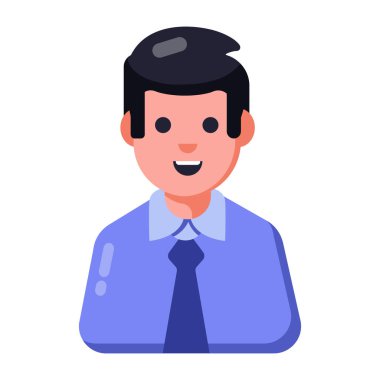 İş adamı avatar karakter ikon vektör illüstrasyon tasarımı