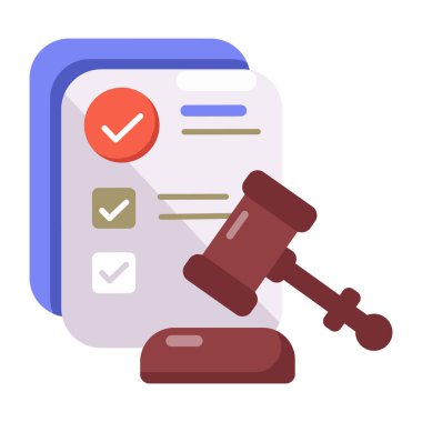 yasal belge simgesi vektör illüstrasyon tasarımı