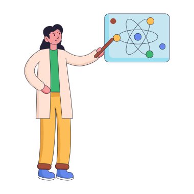 Atom tutan genç adam