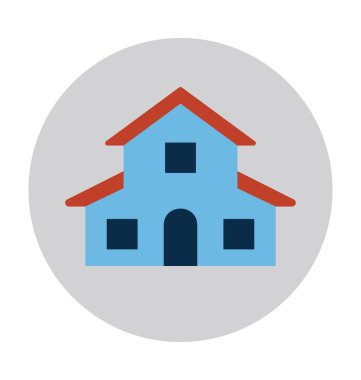 Müze binası vektör çizim renkli