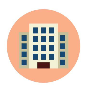 Konut Daire renkli vektör çizim