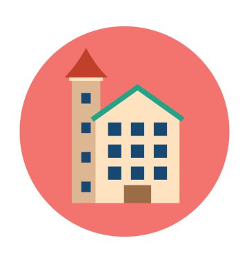 Villa vektör çizim renkli