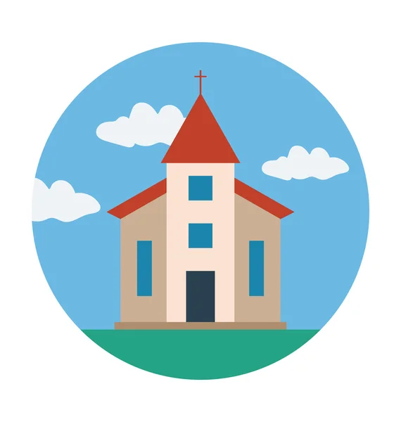 Capilla de color Vector Ilustración — Archivo Imágenes Vectoriales