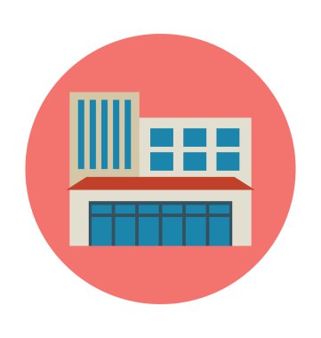 Ticaret Merkezi vektör çizim renkli