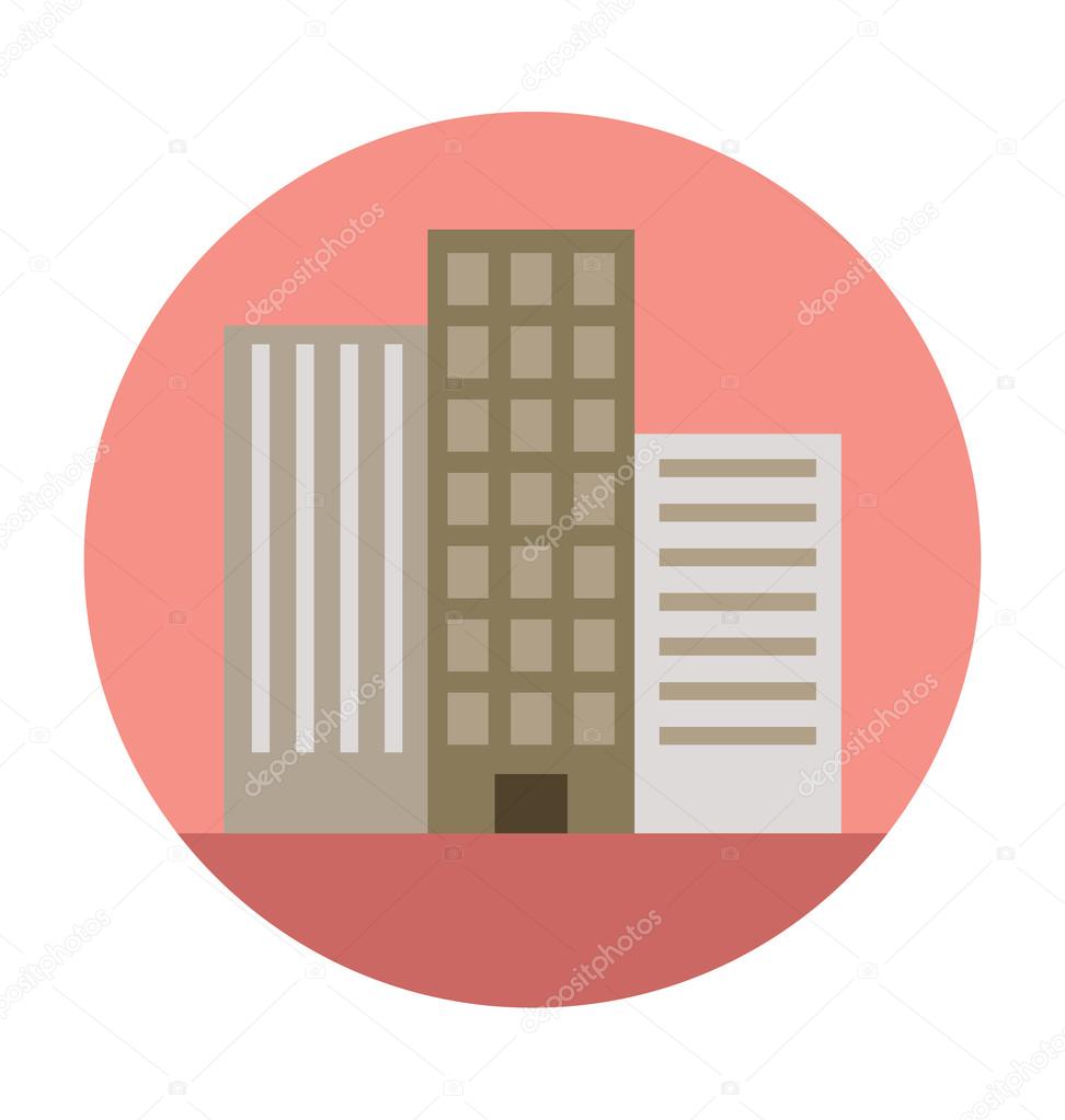Apartments Colored Vector Illustration