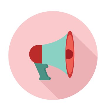 Megafon vektör çizim renkli