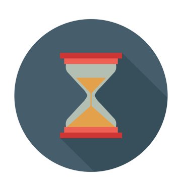 Kum Saati Renkli Vektör Çizimi