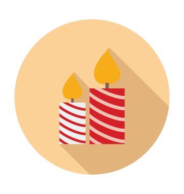 Mum renkli vektör simgesi