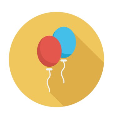 Balonlar renkli vektör simgesi