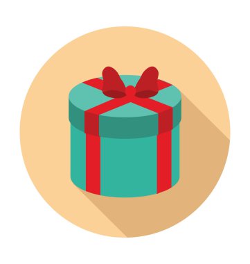 Hediye renkli vektör simgesi
