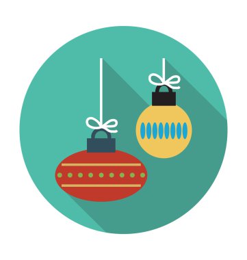 Baubles renkli vektör simgesi