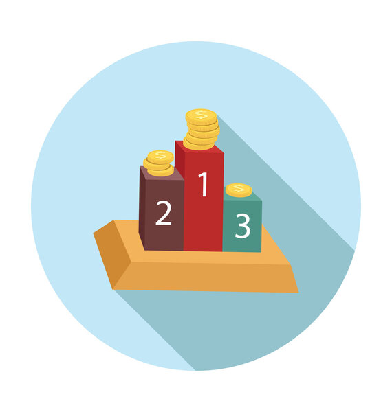 Podium Colored Vector Illustration