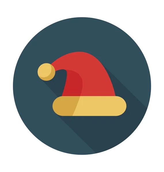 Santa Cap farbiges Vektorsymbol — Stockvektor