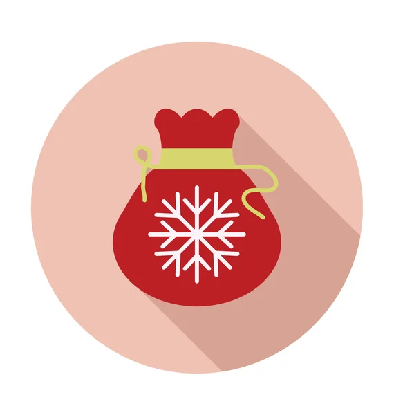 Santa säck färgad vektor Icon — Stock vektor