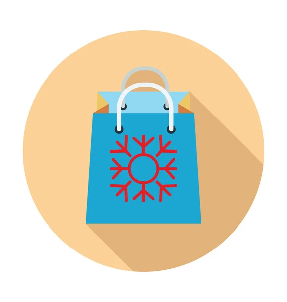 Bolsa de compras Color Vector Icono — Archivo Imágenes Vectoriales