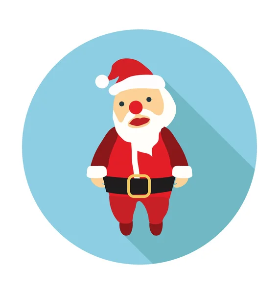 Noel Baba renkli vektör simgesi — Stok Vektör