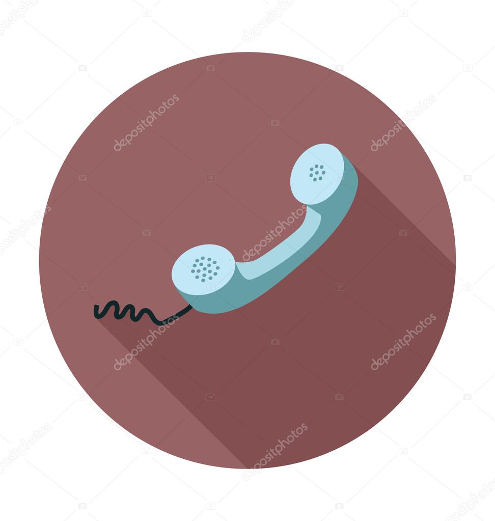 Phone Receiver Colored Vector Illustration