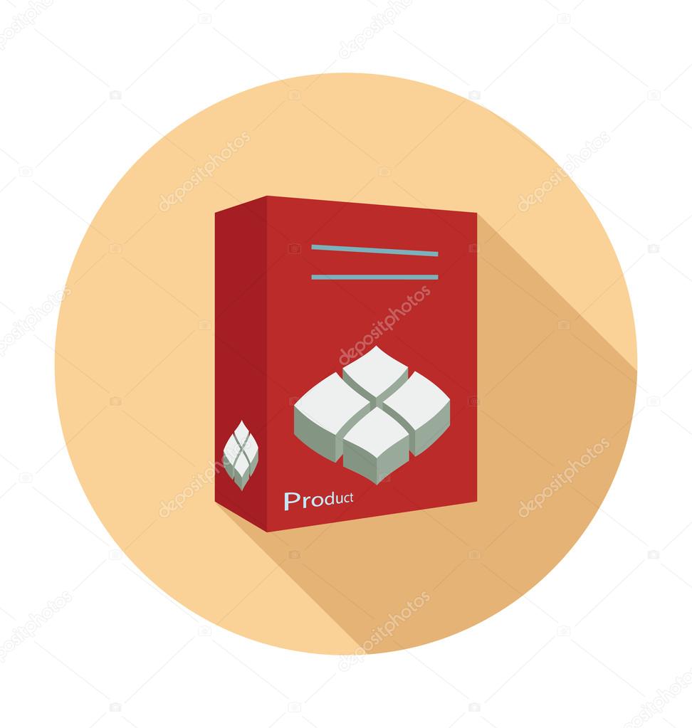 Food Package Colored Vector Illustration