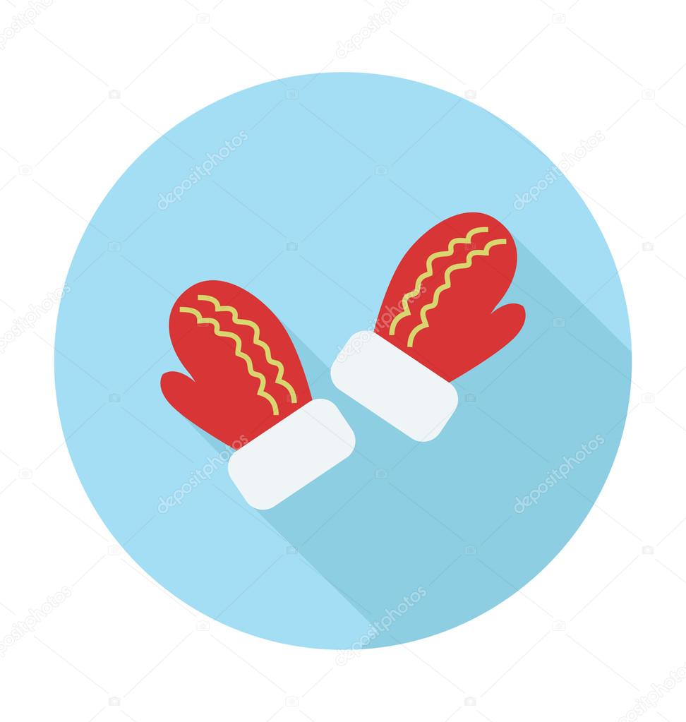 Gloves Colored Vector Icon