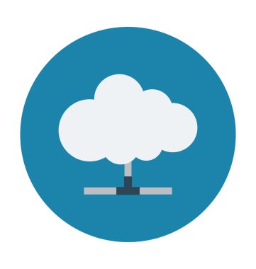 Renkli vektör çizim bulut