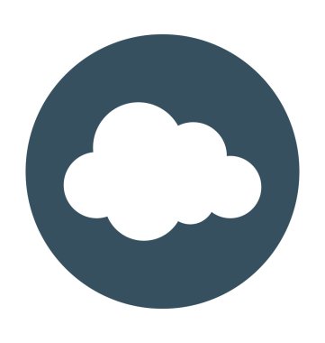 Renkli vektör çizim bulut