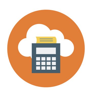 Hesap makinesi vektör çizim renkli