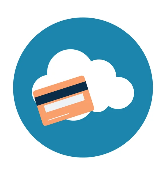 Cloud Banking Ilustração vetorial colorida — Vetor de Stock