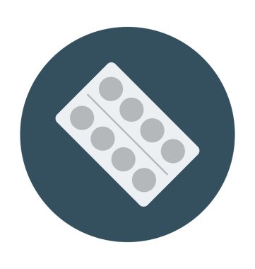 Hapları şerit renkli vektör simgesi