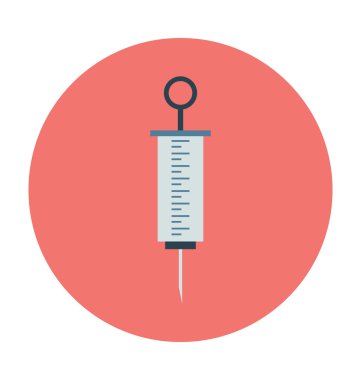 Enjeksiyon renkli vektör simgesi