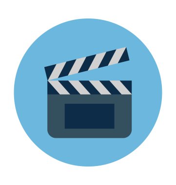 Clapper renkli vektör simgesi