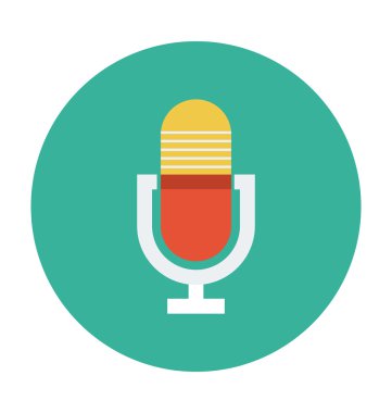 Mike renkli vektör simgesi