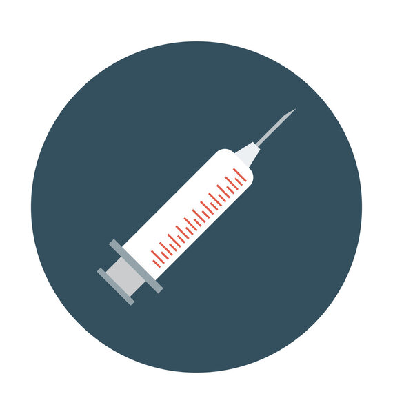 Injection Colored Vector Icon