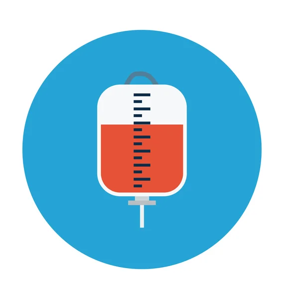 Transfusão de sangue ícone vetorial colorido —  Vetores de Stock