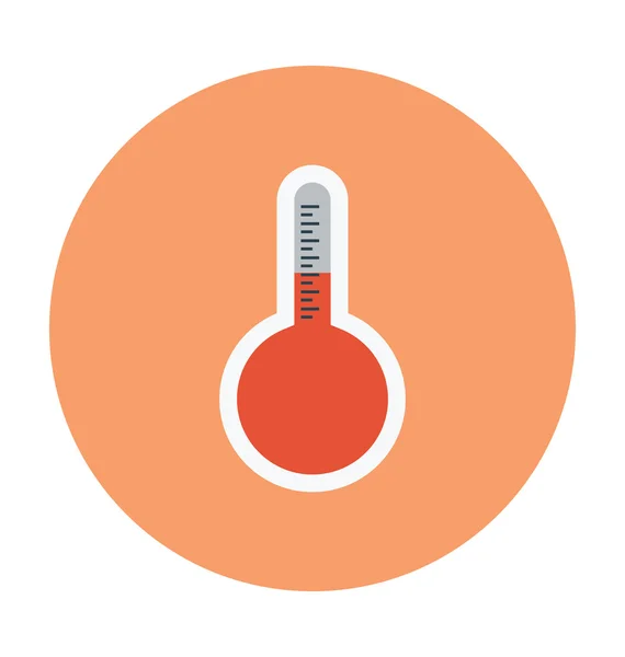 Thermometer farbiges Vektorsymbol — Stockvektor