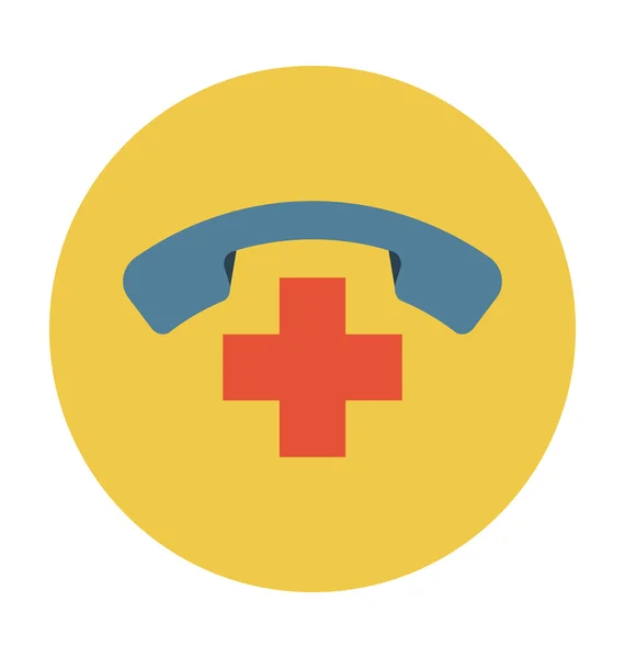 Zdravotní Helpline barevné vektorové ikony — Stockový vektor