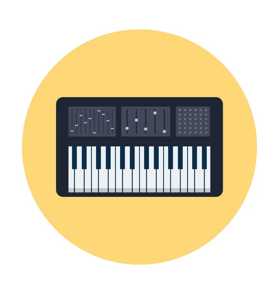 Piano gekleurde Vector Icon — Stockvector