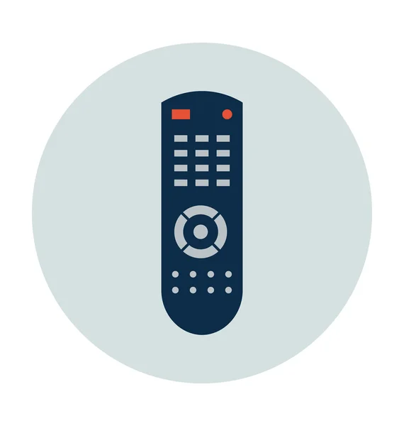 TV Remote Colored Vector Icon — Stock Vector